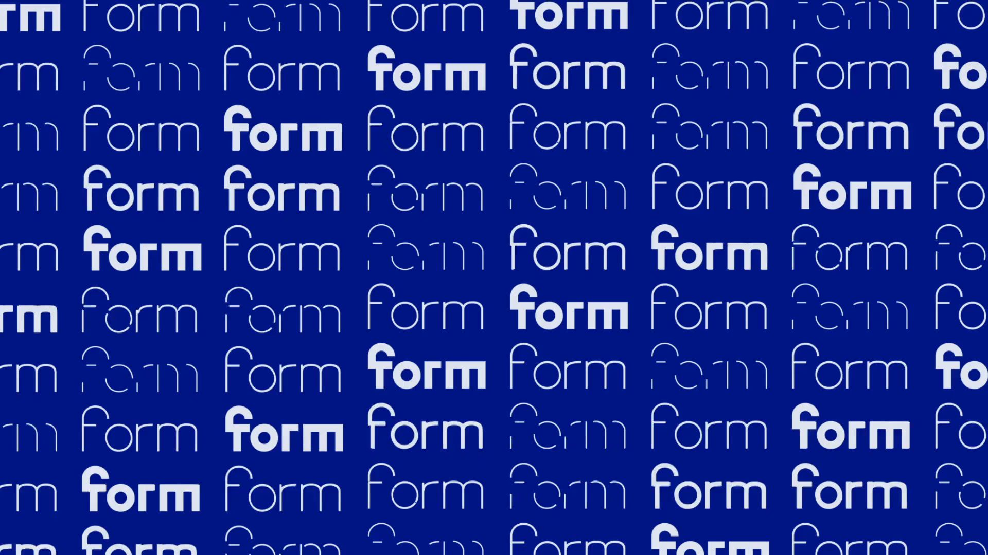 Form. Dynamic logo and graphic identity for an architectural bureau